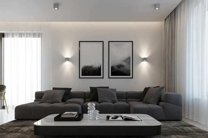 QUAD Concrete Ceiling Light, Ceiling lamps, Livingroom ceiling lights