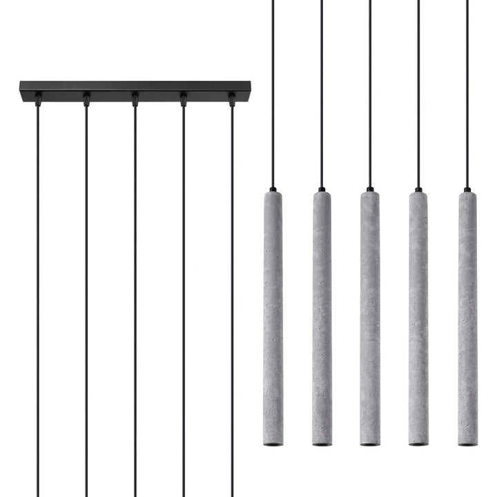 PASTELO Concrete Pendant Light, Kitchen island lights, Ceiling hanging lights