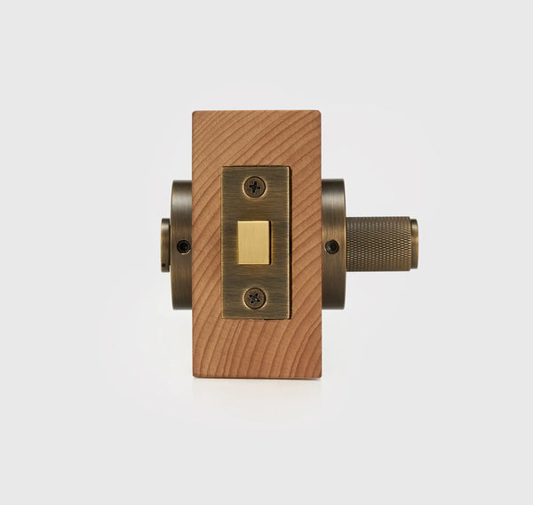 ARLO Knurled Bathroom Thumb Turn Lock, Premium-quality solid brass construction, Ideal for bathrooms, WCs, privacy rooms, and meeting spaces