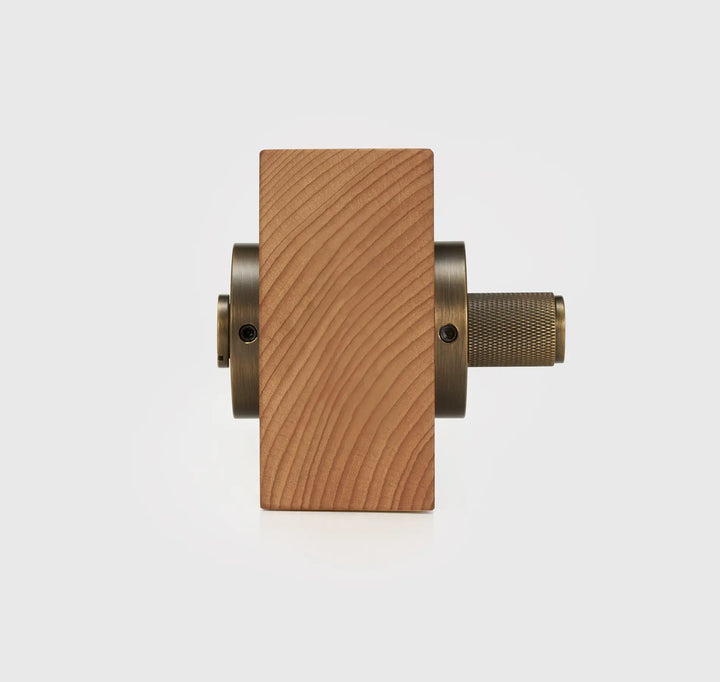 ARLO Knurled Bathroom Thumb Turn Lock, Premium-quality solid brass construction, Ideal for bathrooms, WCs, privacy rooms, and meeting spaces