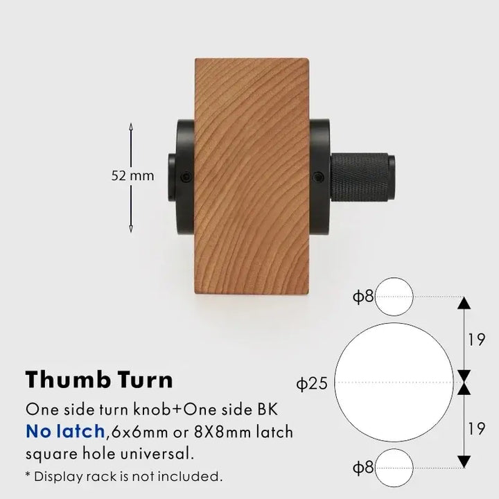 ARLO Knurled Bathroom Thumb Turn Lock, Premium-quality solid brass construction, Ideal for bathrooms, WCs, privacy rooms, and meeting spaces