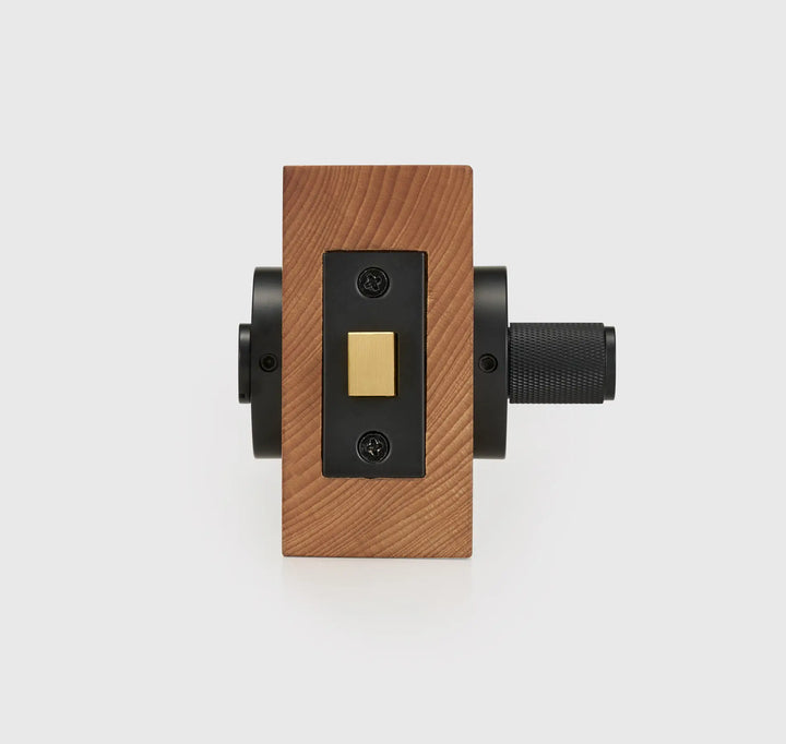 ARLO Knurled Bathroom Thumb Turn Lock, Premium-quality solid brass construction, Ideal for bathrooms, WCs, privacy rooms, and meeting spaces