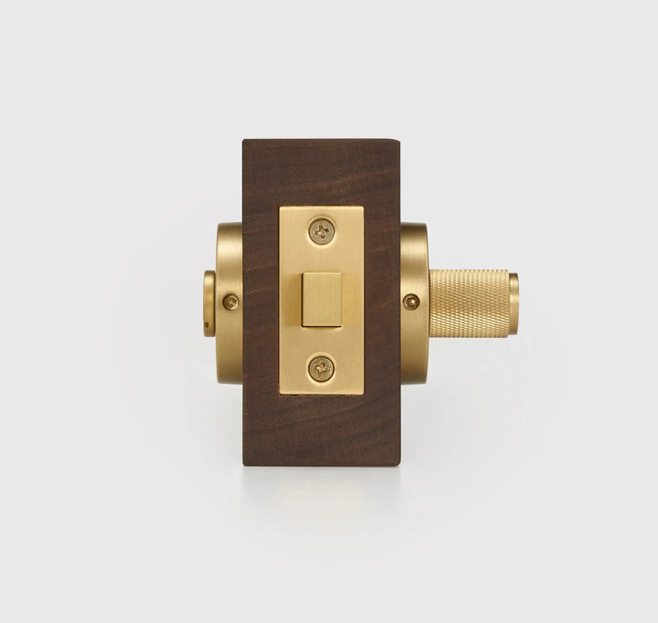 ARLO Knurled Bathroom Thumb Turn Lock, Premium-quality solid brass construction, Ideal for bathrooms, WCs, privacy rooms, and meeting spaces