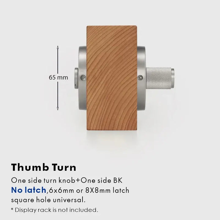 ARLO Knurled Bathroom Thumb Turn Lock, Premium-quality solid brass construction, Ideal for bathrooms, WCs, privacy rooms, and meeting spaces
