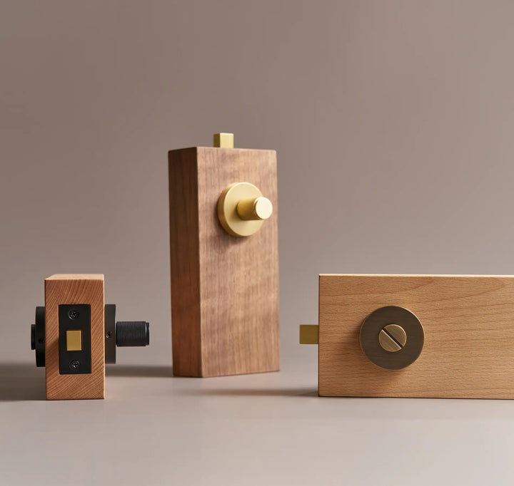 ARLO Knurled Bathroom Thumb Turn Lock, Premium-quality solid brass construction, Ideal for bathrooms, WCs, privacy rooms, and meeting spaces