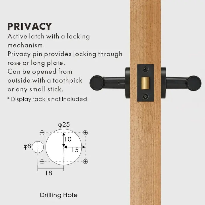 VERGE Knurled Lever Door Handles Set. Premium solid brass door handles re ideal as privacy door handles, passage door handles, bathroom thumb turn handles, and mortise lock door handles.