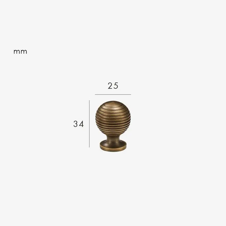 Premium quality designer AURIC Solid Brass Cabinet & Cupboard Knob. Perfect for cabinet, cupboards and kitchen cabinets