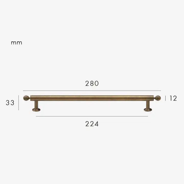 AURIC Solid Brass Kitchen & Cabinet Handles. Premium cabinet handle. Suitable for kitchen handle, wardrobe, drawer and Cupboard.