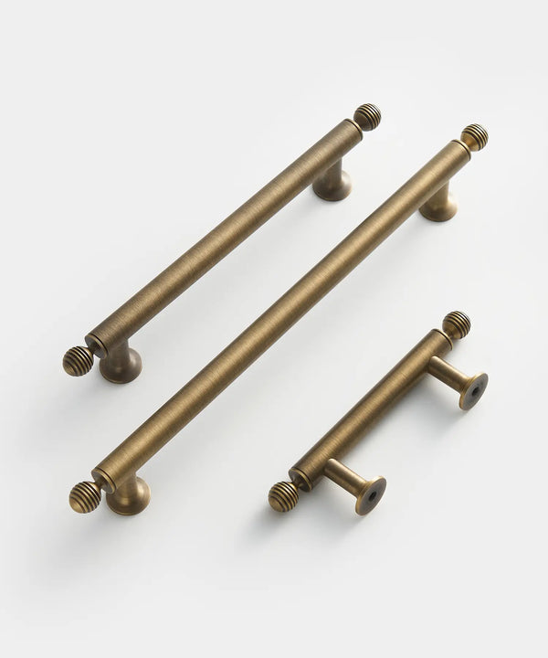AURIC Solid Brass Kitchen & Cabinet Handles. Premium cabinet handle. Suitable for kitchen handle, wardrobe, drawer and Cupboard.