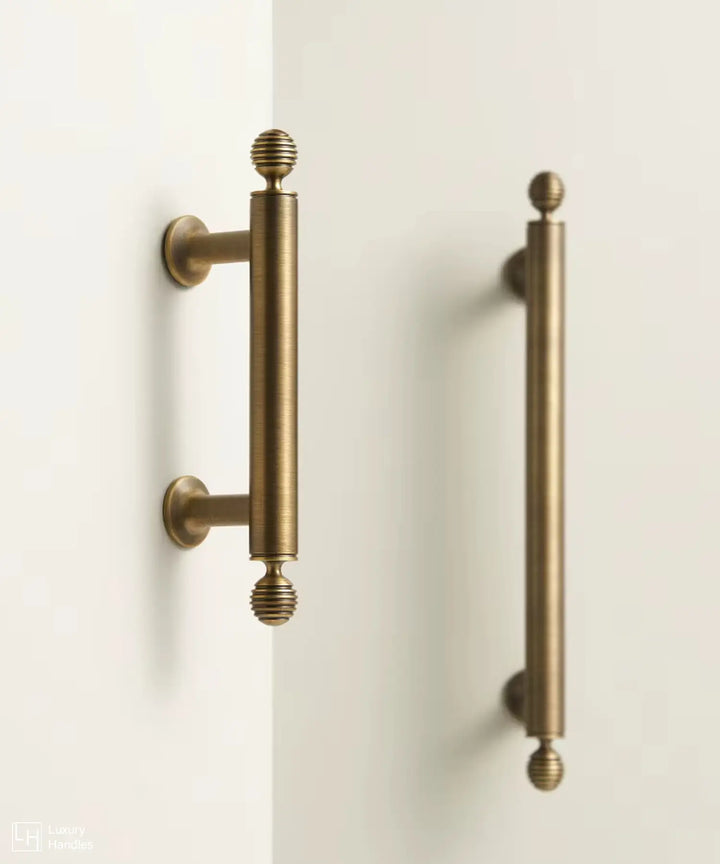 AURIC Solid Brass Kitchen & Cabinet Handles. Premium cabinet handle. Suitable for kitchen handle, wardrobe, drawer and Cupboard.