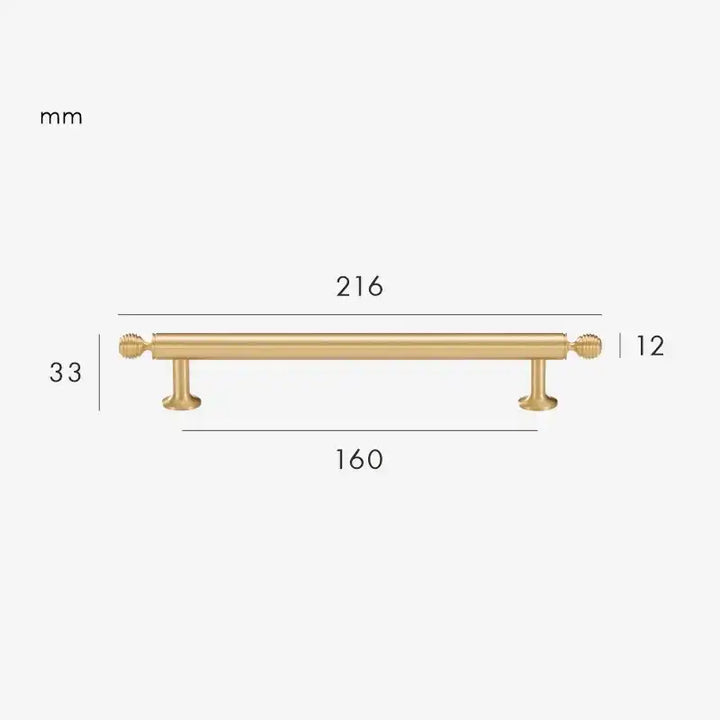 AURIC Solid Brass Kitchen & Cabinet Handles. Premium cabinet handle. Suitable for kitchen handle, wardrobe, drawer and Cupboard.