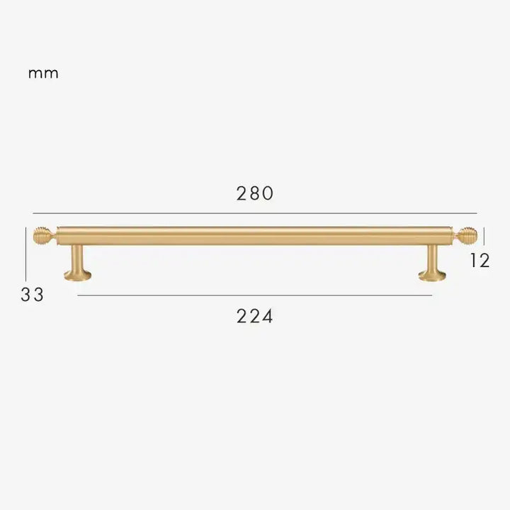 AURIC Solid Brass Kitchen & Cabinet Handles. Premium cabinet handle. Suitable for kitchen handle, wardrobe, drawer and Cupboard.
