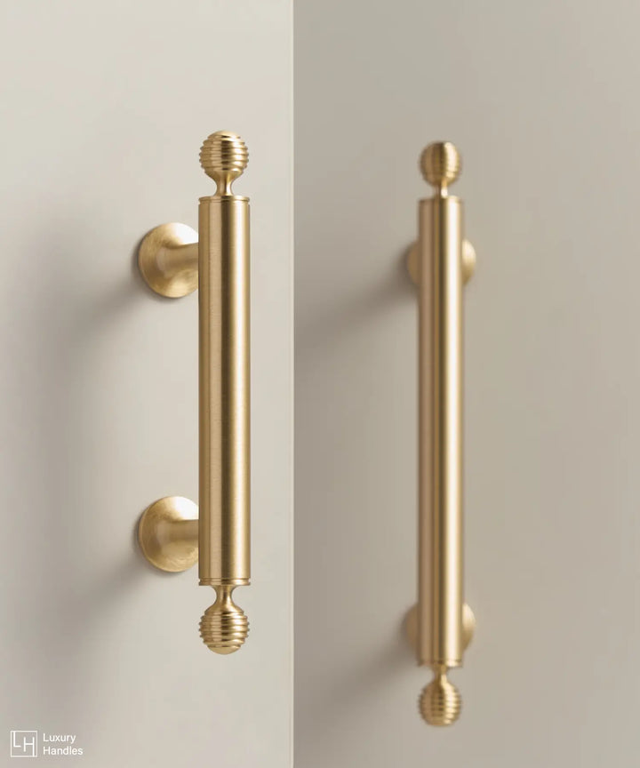 AURIC Solid Brass Kitchen & Cabinet Handles. Premium cabinet handle. Suitable for kitchen handle, wardrobe, drawer and Cupboard.