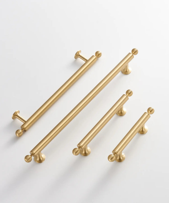 AURIC Solid Brass Kitchen & Cabinet Handles. Premium cabinet handle. Suitable for kitchen handle, wardrobe, drawer and Cupboard.