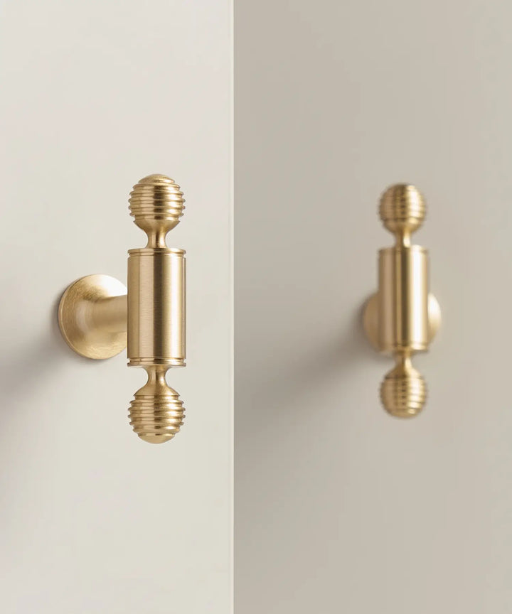 AURIC Solid Brass Kitchen & Cabinet T-Bar Handles. Premium cabinet handle. Suitable for kitchen handle, wardrobe, drawer and Cupboard.