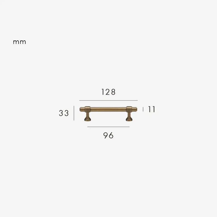 BRISTOL Solid Brass Kitchen & Cabinet Handles, Premium designer kitchen cabinet handle. Antique brass