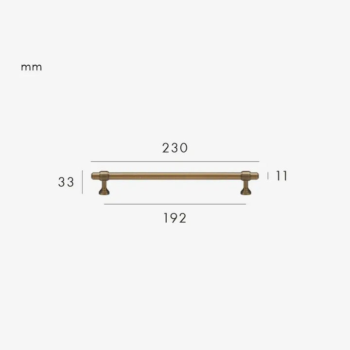 BRISTOL Solid Brass Kitchen & Cabinet Handles, Premium designer kitchen cabinet handle. Antique brass