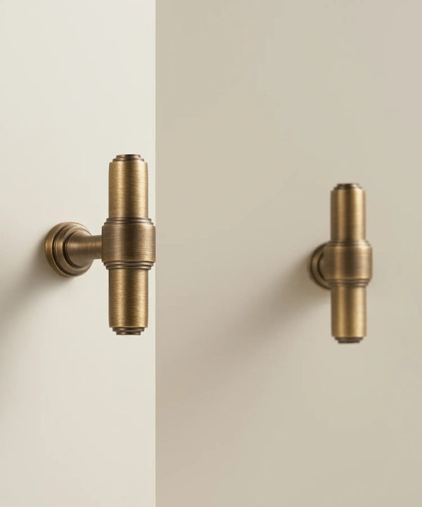BRISTOL Solid Brass Kitchen & Cabinet T-Bar handle, Premium designer kitchen cabinet T-Bar handle. 