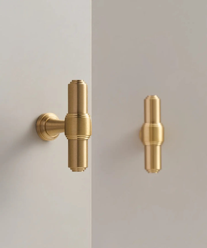 BRISTOL Solid Brass Kitchen & Cabinet T-Bar handle, Premium designer kitchen cabinet T-Bar handle. 