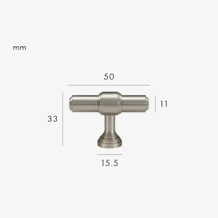 BRISTOL Solid Brass Kitchen & Cabinet T-Bar handle, Premium designer kitchen cabinet T-Bar handle. 