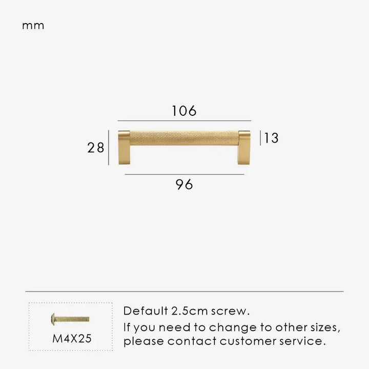 COLSS Knurled Solid Brass Kitchen & Cabinet Handle, premium drawer handle. Premium cabinet handle. Suitable for kitchen handle, wardrobe, drawer and Cupboard.