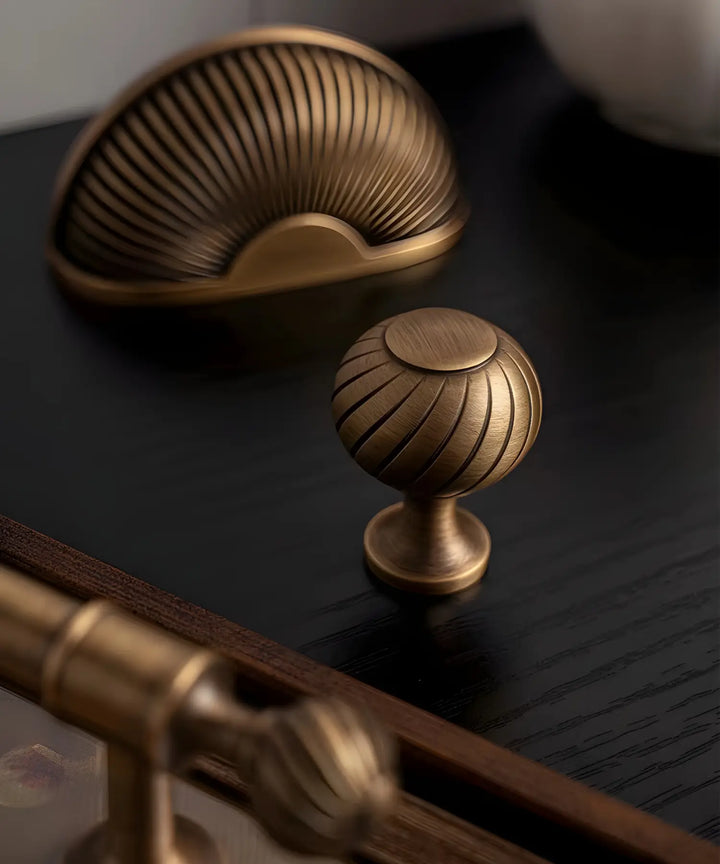 GILDOR Solid Brass Cabinet & Cupboard Knob, premium quality luxury retro cabinet knob for cupboard, wardroab and kitchen cabinet