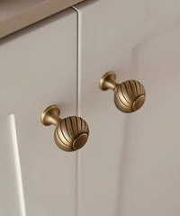 GILDOR Solid Brass Cabinet & Cupboard Knob