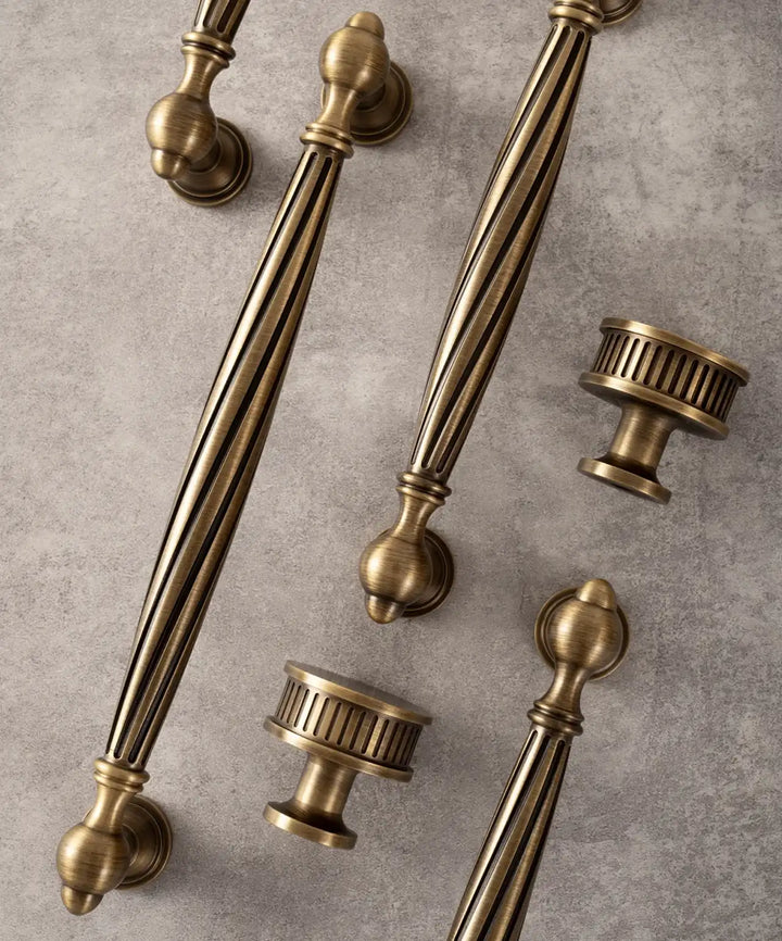 HELGA Antique Brass Kitchen & Cabinet Handles, premium cabinet handle