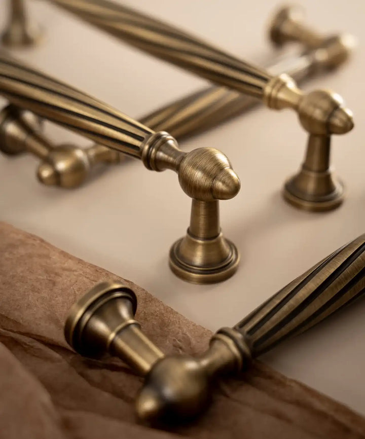 HELGA Antique Brass Kitchen & Cabinet Handles, premium cabinet handle