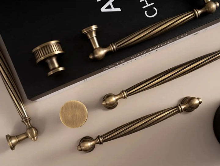 HELGA Antique Brass Kitchen & Cabinet Handles, premium cabinet handle