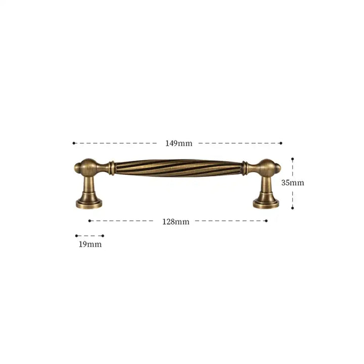 HELGA Antique Brass Kitchen & Cabinet Handles, premium cabinet handle