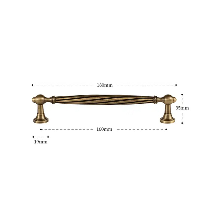 HELGA Antique Brass Kitchen & Cabinet Handles, premium cabinet handle