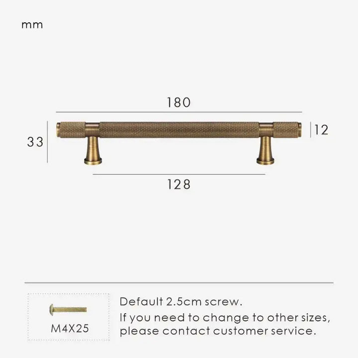 HEXIRA Brass Knurled Kitchen & Cabinet Handles. Premium cabinet handle. Suitable for kitchen handle, wardrobe, drawer and Cupboard.