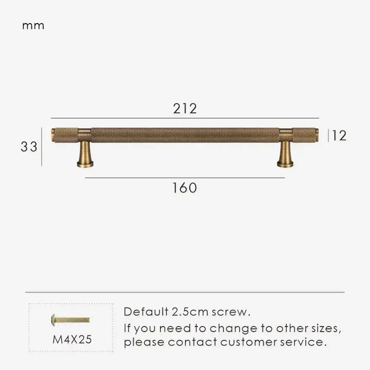 HEXIRA Brass Knurled Kitchen & Cabinet Handles. Premium cabinet handle. Suitable for kitchen handle, wardrobe, drawer and Cupboard.