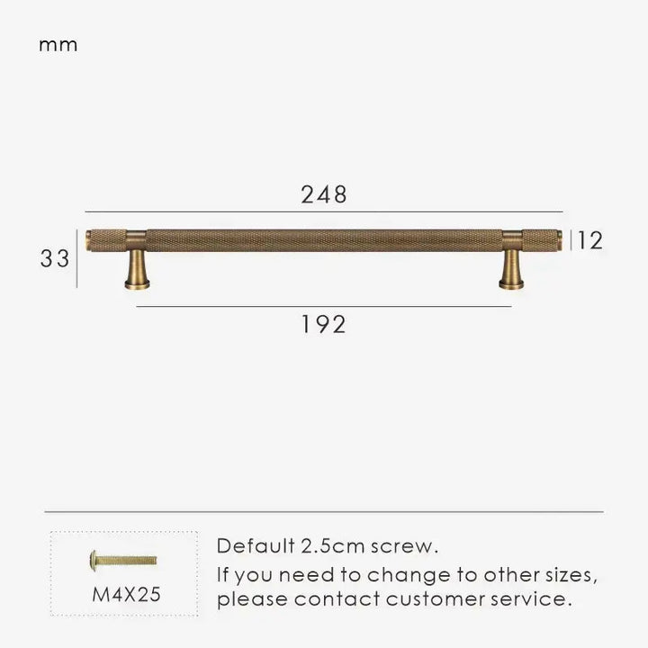 HEXIRA Brass Knurled Kitchen & Cabinet Handles. Premium cabinet handle. Suitable for kitchen handle, wardrobe, drawer and Cupboard.