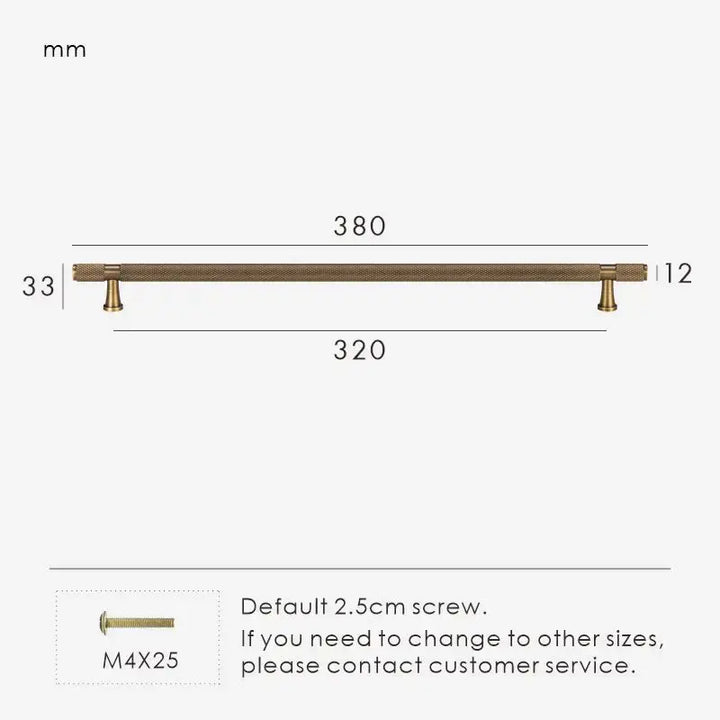 HEXIRA Brass Knurled Kitchen & Cabinet Handles. Premium cabinet handle. Suitable for kitchen handle, wardrobe, drawer and Cupboard.