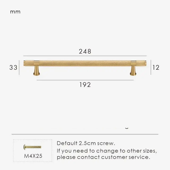 HEXIRA Brass Knurled Kitchen & Cabinet Handles. Premium cabinet handle. Suitable for kitchen handle, wardrobe, drawer and Cupboard.