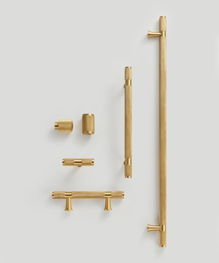 HEXIRA Brass Knurled Kitchen & Cabinet Handles. Premium cabinet handle. Suitable for kitchen handle, wardrobe, drawer and Cupboard.