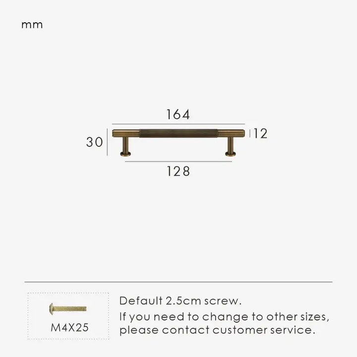 MAGNILA Solid Brass Kitchen, Cabinet, cupboard and wardrobe Handles - Antique Brass, 164 mm