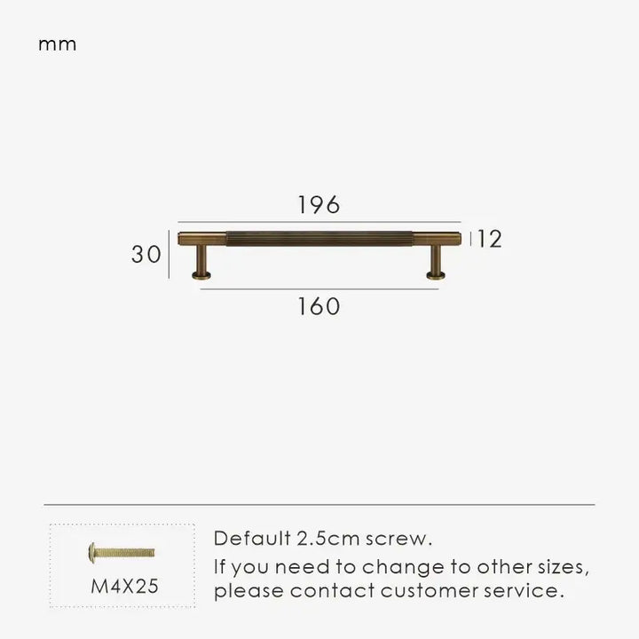 MAGNILA Solid Brass Kitchen, Cabinet, cupboard and wardrobe Handles - Antique Brass, 196 mm