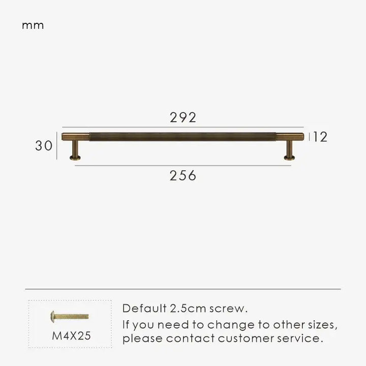 MAGNILA Solid Brass Kitchen, Cabinet, cupboard and wardrobe Handles - Antique Brass, 292 mm