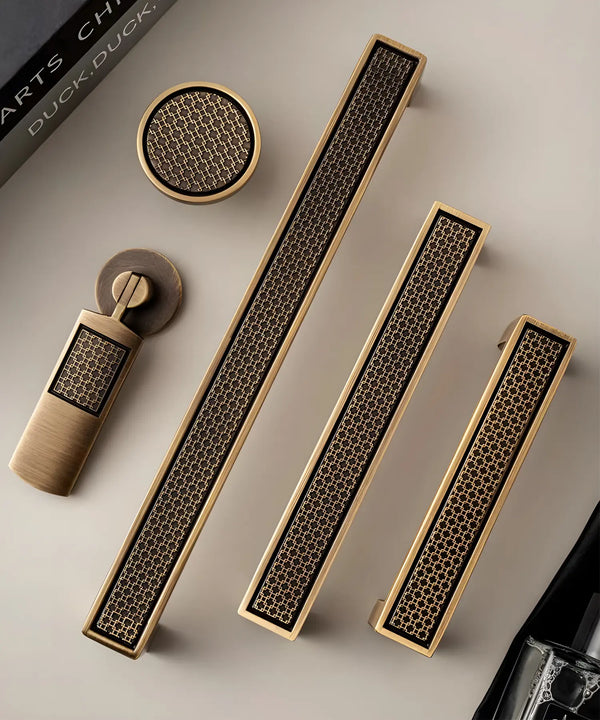 MANTRA Solid Brass Kitchen & Cabinet handle, premium designer cabinet & drawer handles
