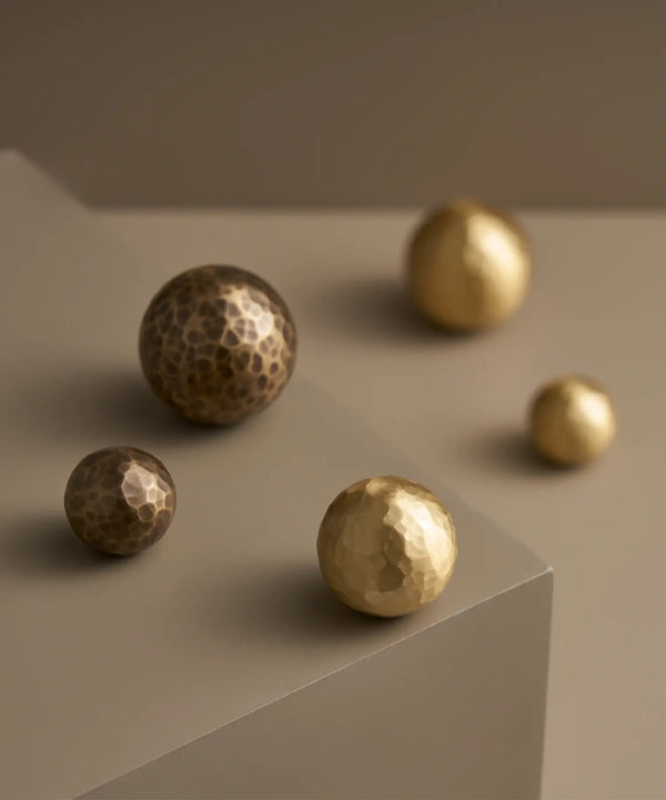 MARRA Brass Hammered Cabinet & Drawer Knob.Ppremium designer cabinet knobs