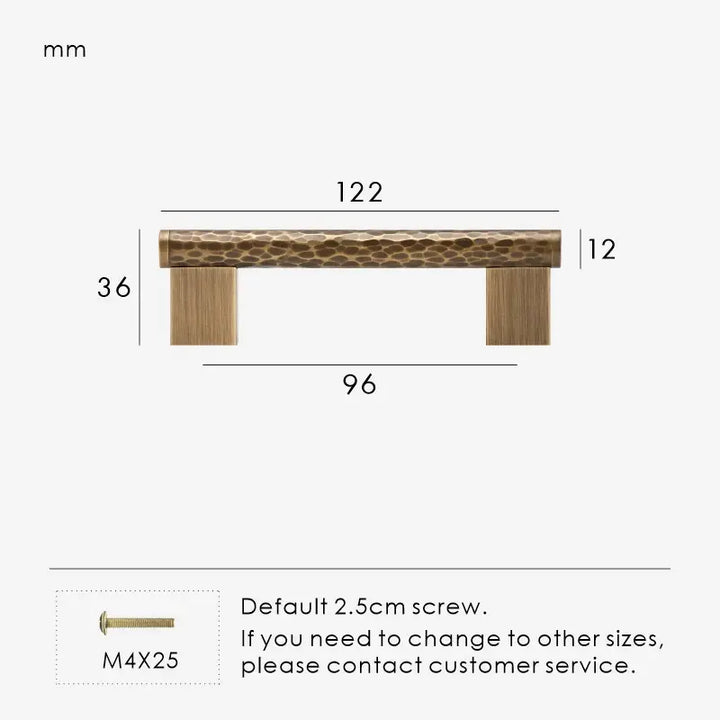 MARRA Brass Hammered Kitchen & Cabinet Handles, premium drawer handle. Premium cabinet handle. Suitable for kitchen handle, wardrobe, drawer and Cupboard.