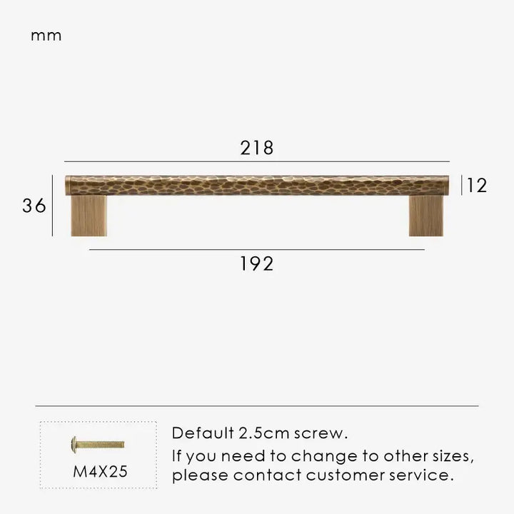 MARRA Brass Hammered Kitchen & Cabinet Handles, premium drawer handle. Premium cabinet handle. Suitable for kitchen handle, wardrobe, drawer and Cupboard.