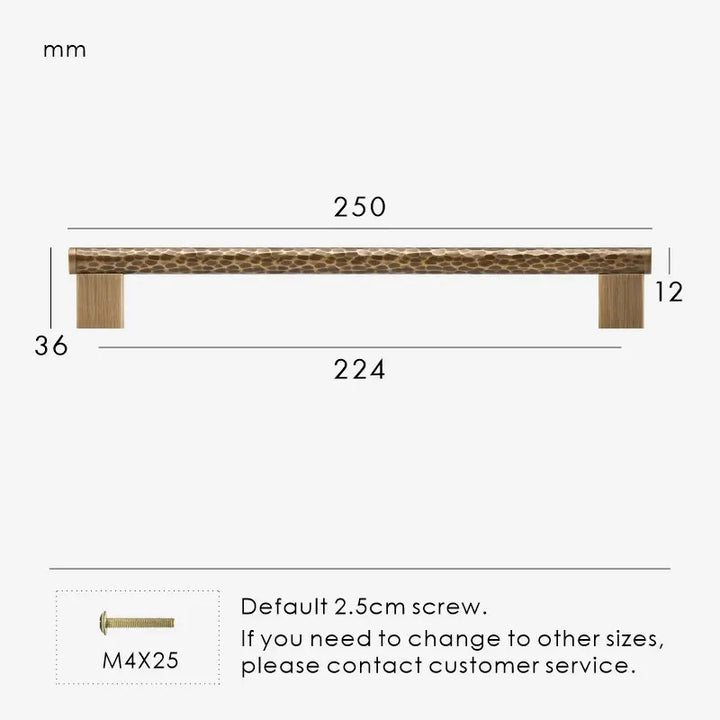 MARRA Brass Hammered Kitchen & Cabinet Handles, premium drawer handle. Premium cabinet handle. Suitable for kitchen handle, wardrobe, drawer and Cupboard.