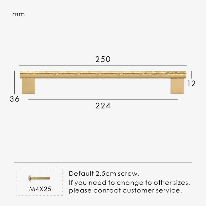 MARRA Brass Hammered Kitchen & Cabinet Handles, premium drawer handle. Premium cabinet handle. Suitable for kitchen handle, wardrobe, drawer and Cupboard.