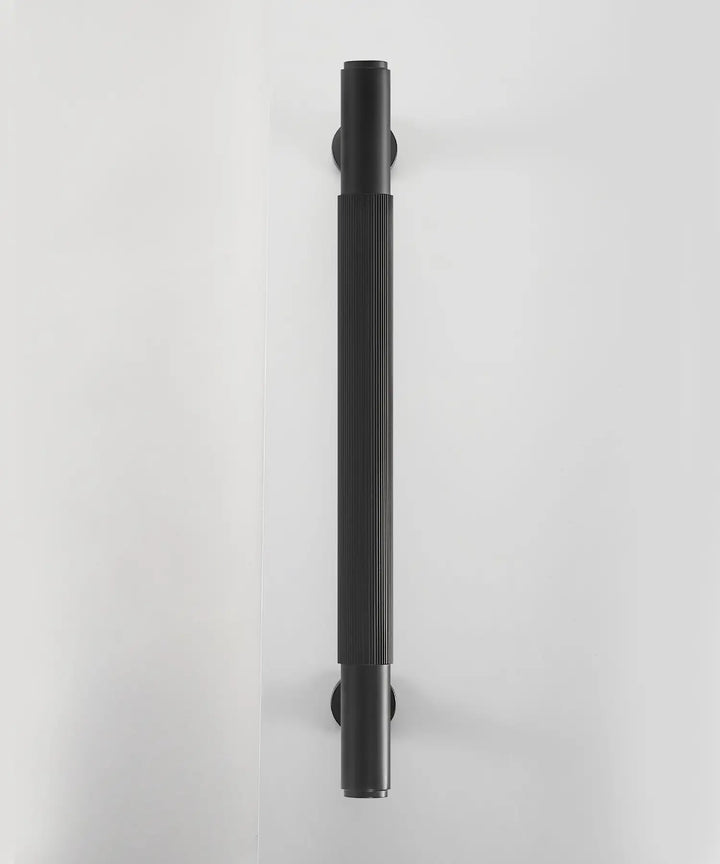 NIVA Solid Brass Door Pull Handle, premium door pull handles for wooden and glass door - Matt Black