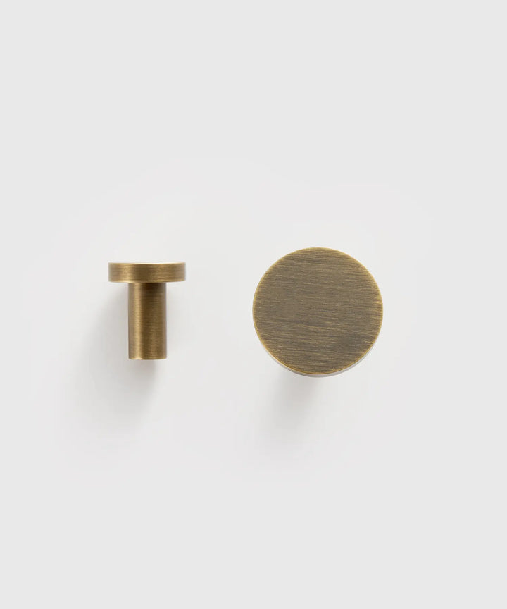 OPUL Solid Brass Cabinet & Drawer Knob, premium brass cupboard knobs - Antique brass