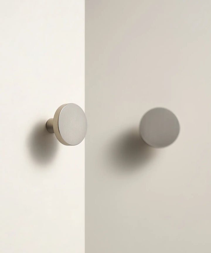 OPUL Solid Brass Cabinet & Drawer Knob, premium brass cupboard knobs - Silver